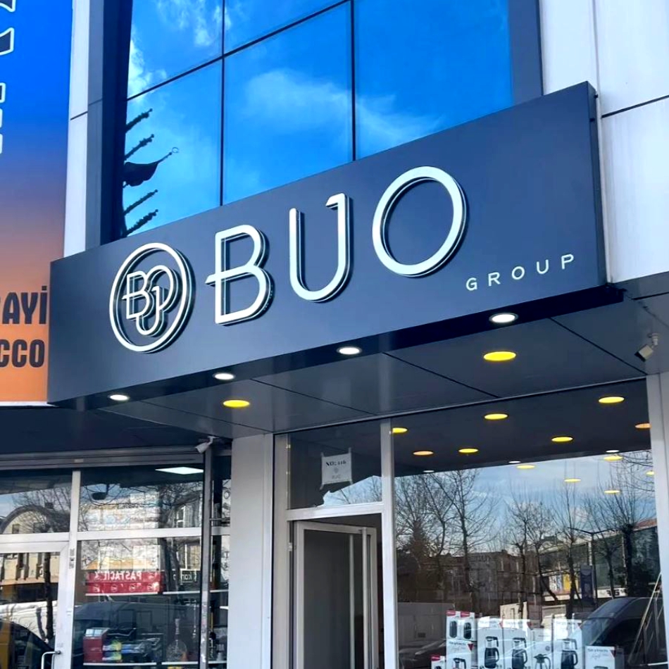 Paslanmaz Gümüş Krom Kutu Harf