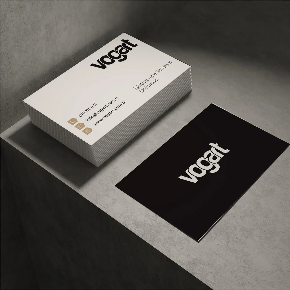 Eko - Mat / Parlak Selefon Standart Kartvizit